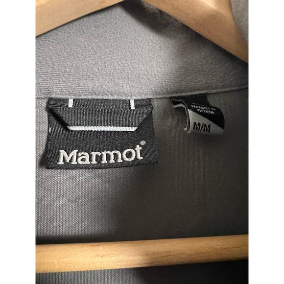 Marmot Gore Windstopper Navy Blue Zip Up Fleece Jacket Size M - Picture 5 of 8